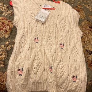Zara sweater vest